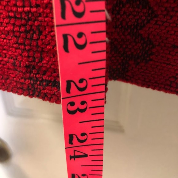 Vintage Coldwater Creek Women's Red Tapestry Jacket Suit Coat Shoulder Pads - Picture 8 of 10